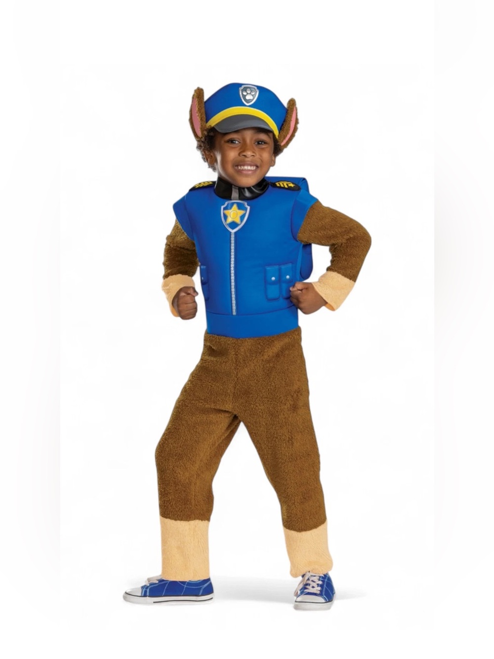 Toddler Deluxe Paw Patrol Chase Jumpsuit Costume - Disguise 2T